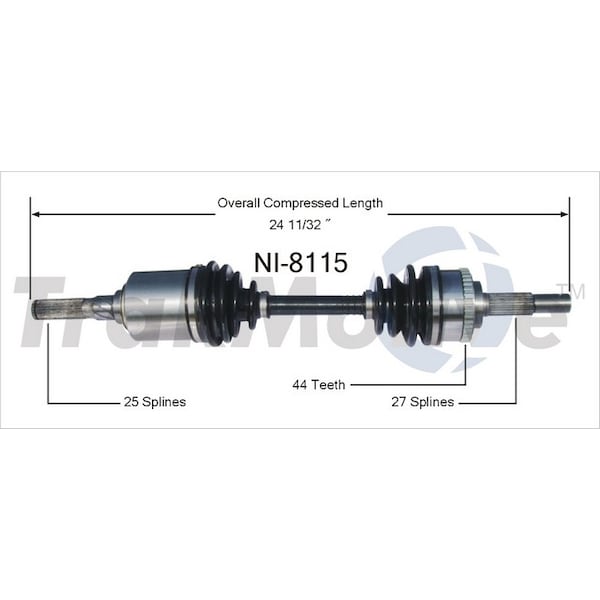 Surtrack Axle Cv Axle Shaft, Ni-8115 NI-8115 - main